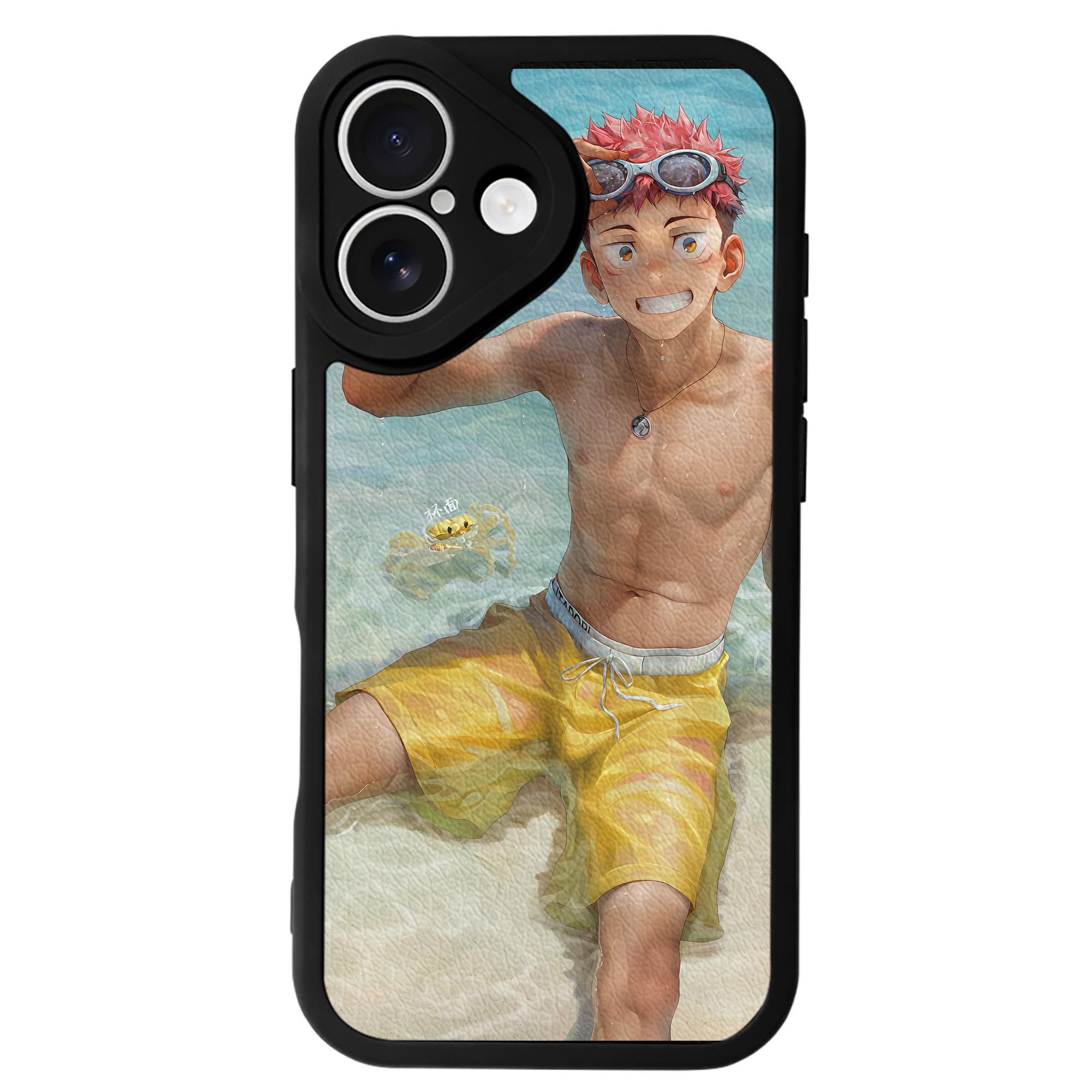 （画像用） 呪術廻戦 Jujutsu Kaisen 【iPhone 16シリーズ対応】シリコンスマホケース（レザー調） 材質：シリコン